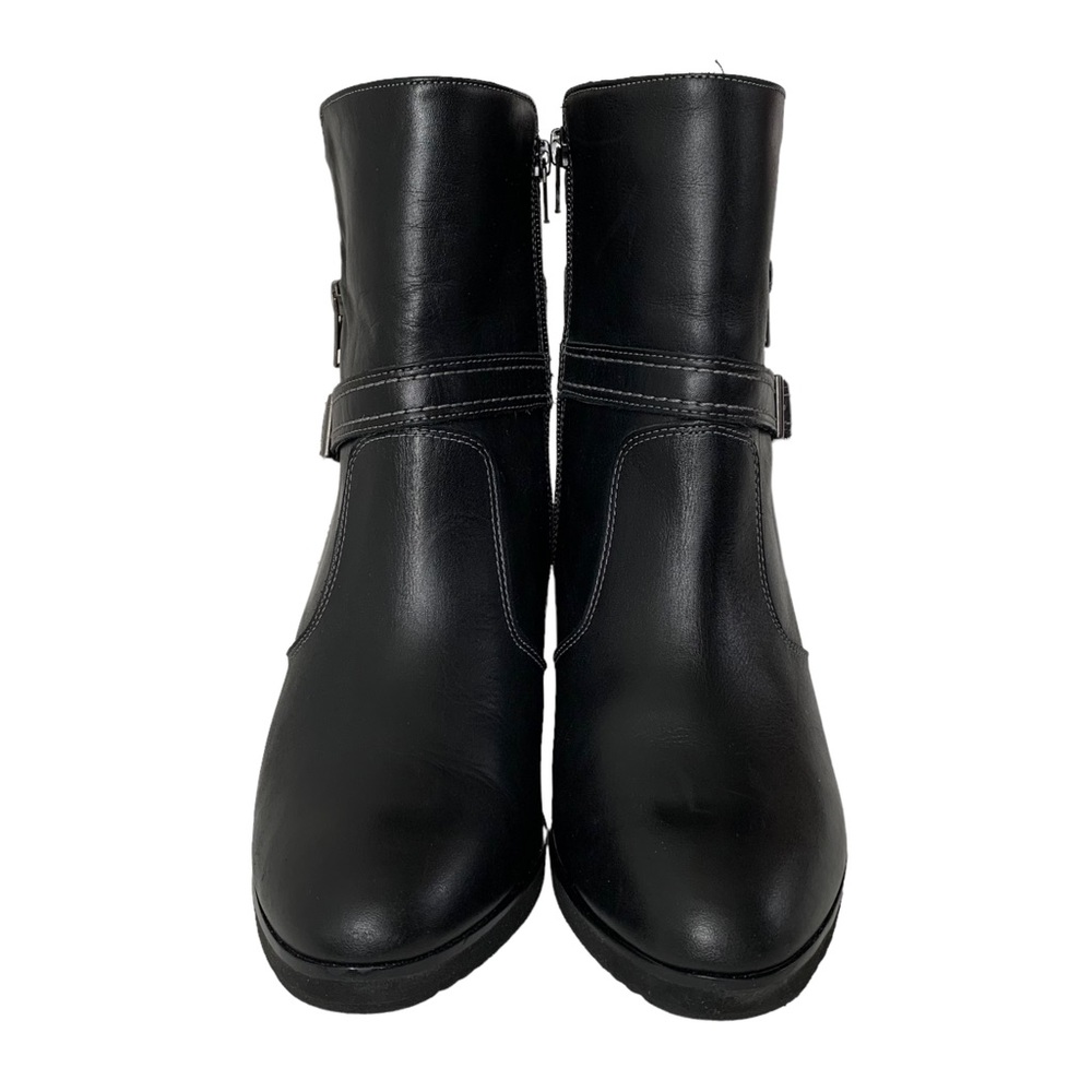 Walking Cradles Leather Ankle Boot (Biker Cyber Goth Indie Moto Punk Whimsigoth)